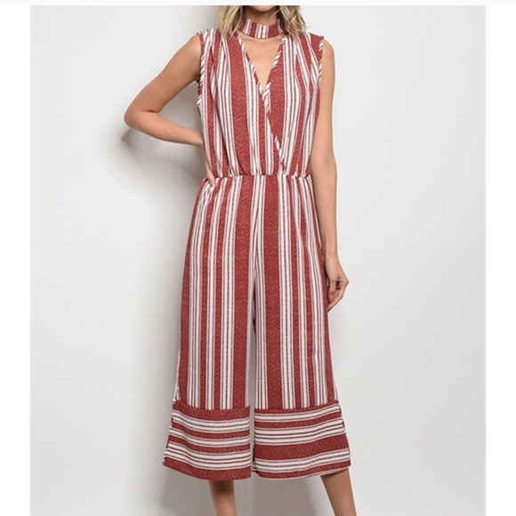 Other - Stripe Wide Leg Jumpsuit🔥❤️🔥Flash Sale🔥❤️🔥